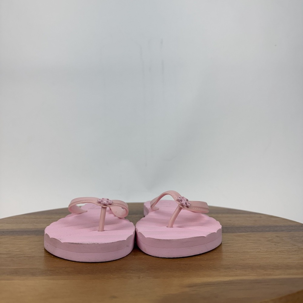 Womens‎ Tory Burch Kira Dark Pink Quilted Casual Thong Flip Flops Sandals Size 7 - Picture 3 of 8